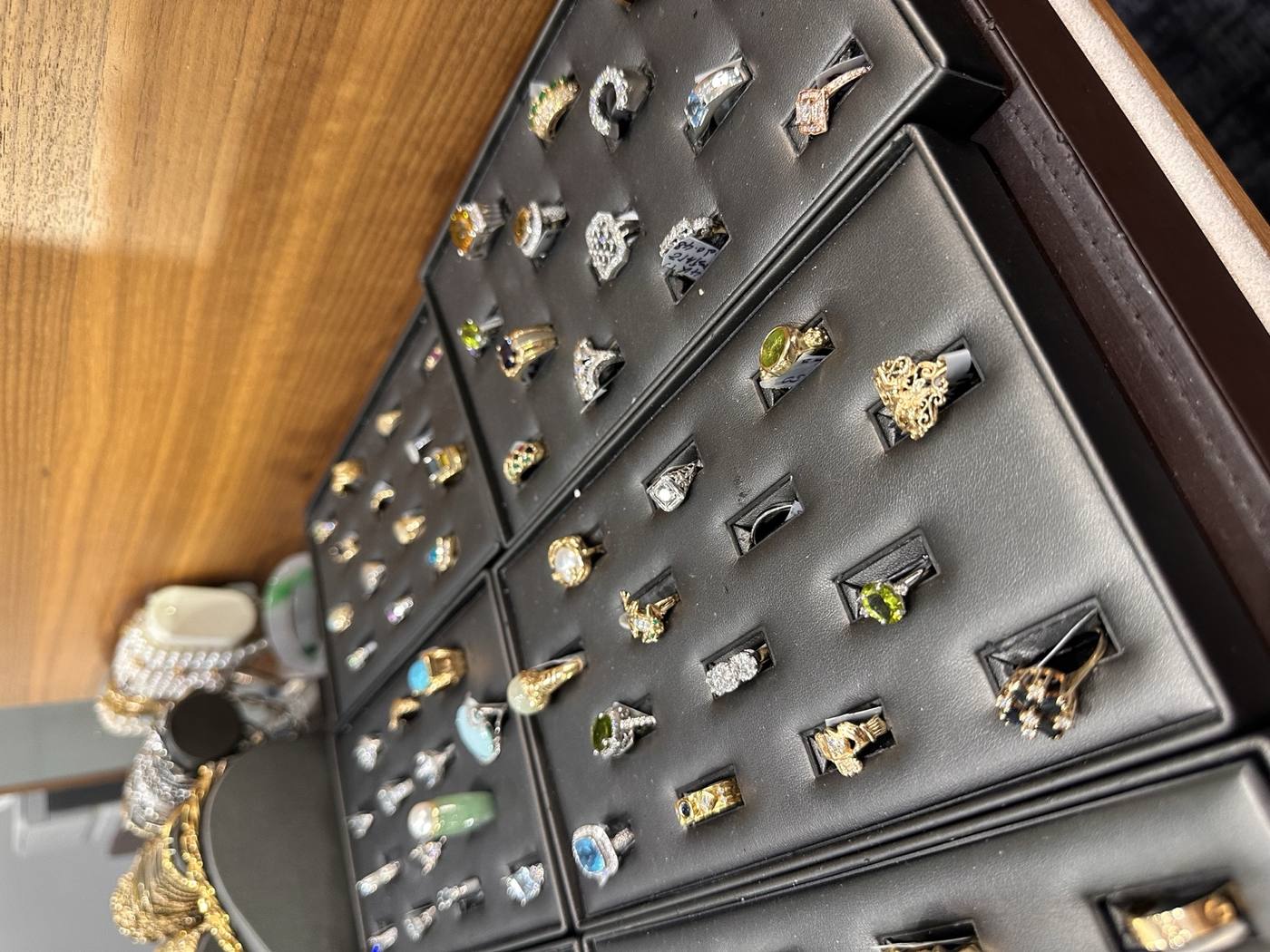 Curated estate and vintage jewelry pieces at Homsy Jewelers Boston