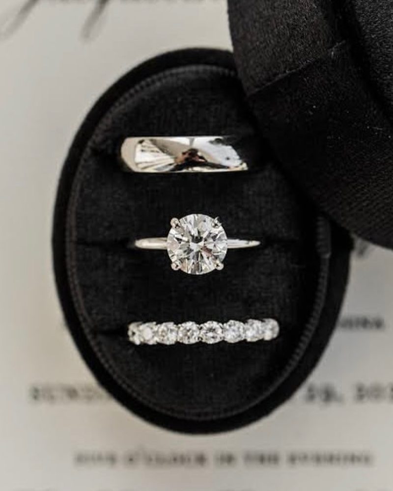 Round cut diamond engagement ring at Homsy Jewelers